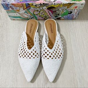 Jeffrey Campbell Leno Woven Pointed Toe Mules